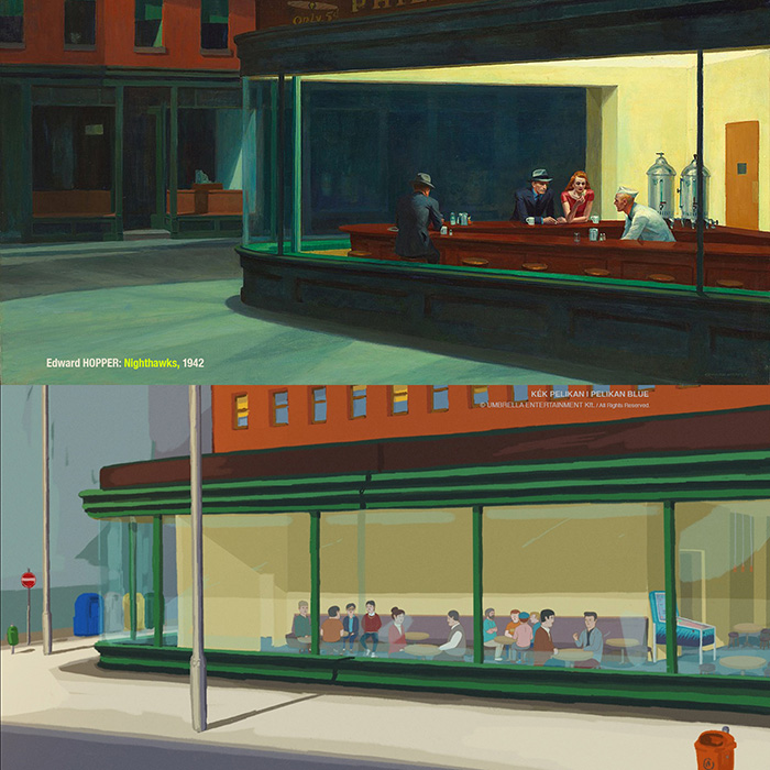 Pelikan_Blue_Kek_Pelikan_hommage_Edward_Hopper_01